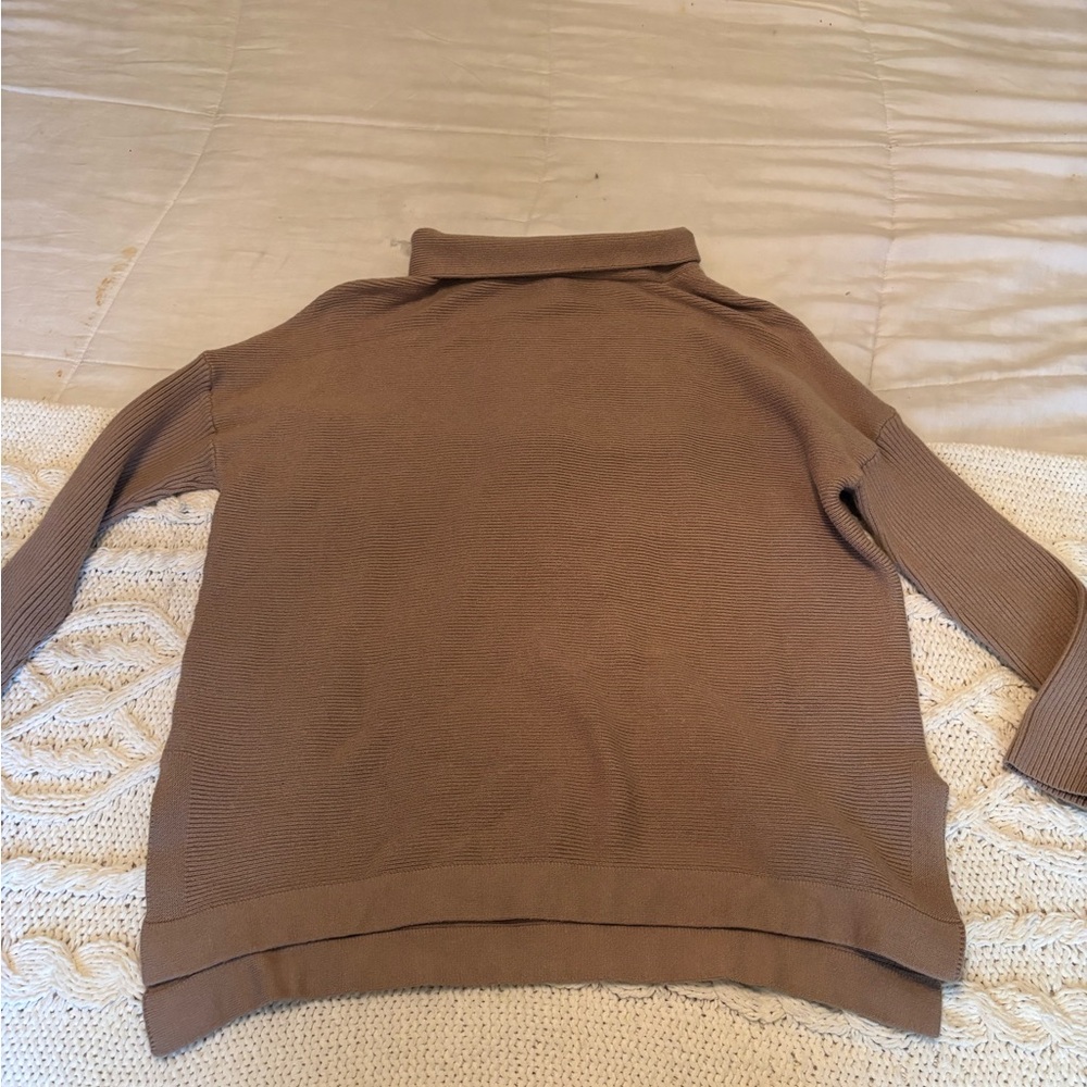 Brown Turtleneck Sweater